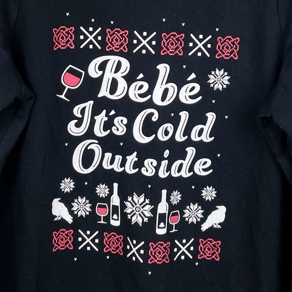 Torrid Schitt's Creek Sweatshirt Cozy Fleece Bebe It's Cold Outside Black 1X - Picture 6 of 9
